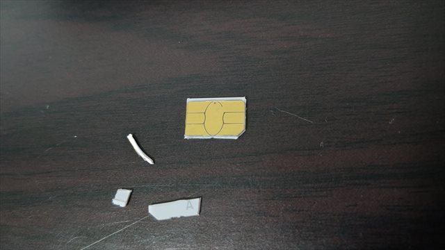 Sim カード Micro カット